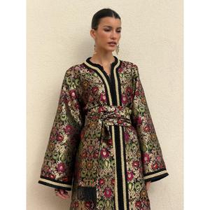 High Quality Handmade Vintage-cut Brocade <b>Kaftan</b> Inspired By Ancestral Silhouettes For The Most Couture Allure For Women - Product Image 4