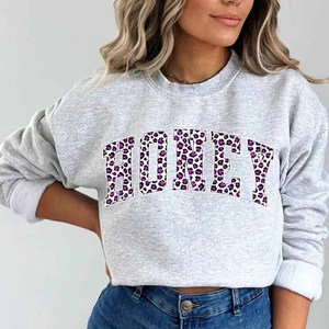 Miami Custom <b>Mock</b> <b>Neck</b> Sweatshirt Polka Dot Chenille Letter College Clothing - Product Image 6