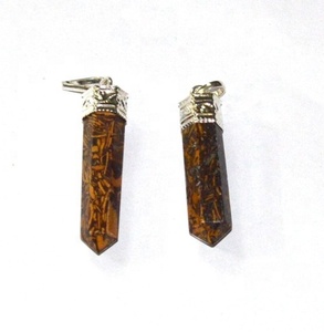 จี้รูปดินสอ Lapis Lazuli สีน้ำเงินพร้อมทองแดงชุบและคริสตัลรูปแบบตัวเลขคลาสสิกอาเกตและเพชรที่มีเสน่ห์ซื้อ - Product Image 4