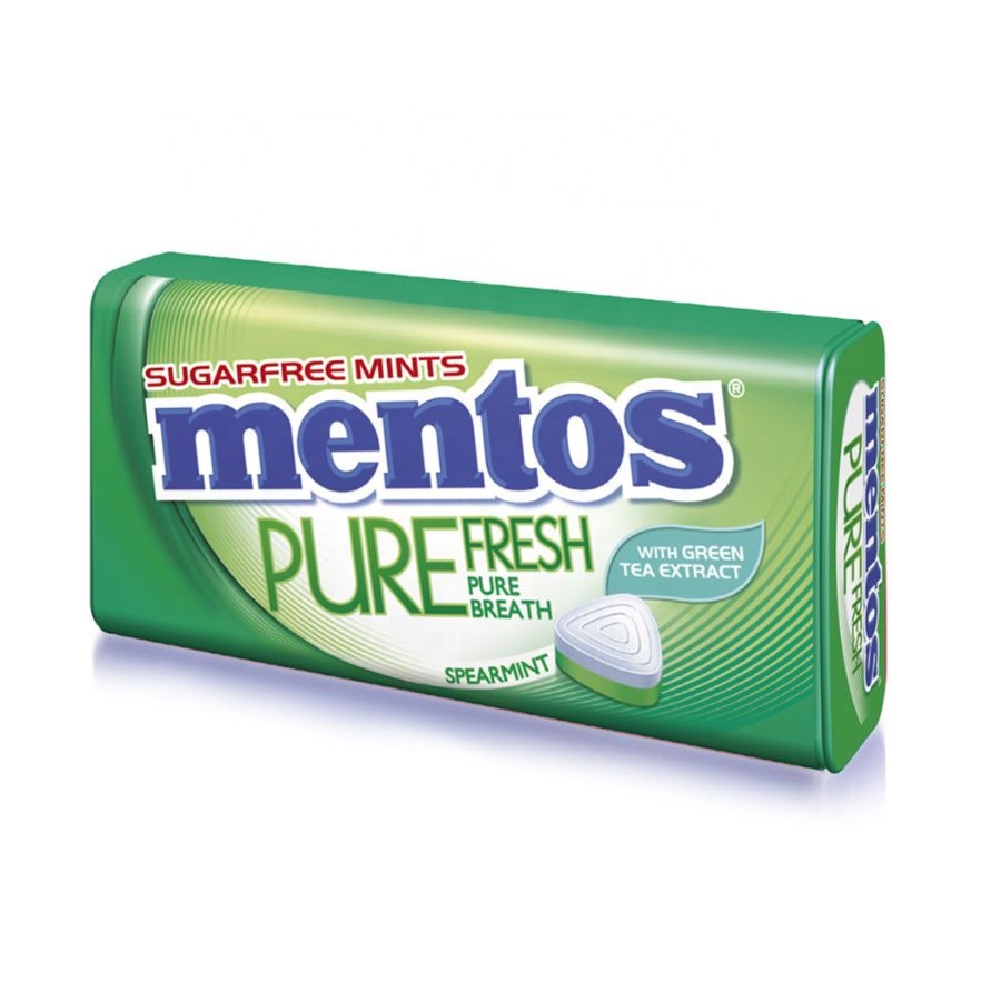 Конфеты Mentos, Чистая Свежая мята, твердые конфеты, сладкие кондитерские изделия из Вьетнама в баночке, упаковка