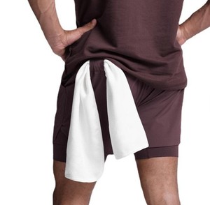 Mens High Quality Athletic <b>Compression</b> <b>Shorts</b> 100% Cotton Canvas Knitted High Waist Quick Dry Eco-Friendly Workout Gym Running - Product Image 5
