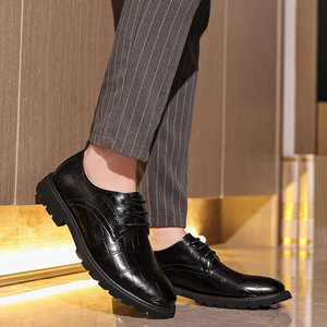 Nueva Llegada, Zapatos de Cuero de Negocios para Hombre, Calzado Otoño Invierno, Nuevo Estilo, Zapatos de Cuero Casuales, Zapatos Negros de Alta Calidad para Hombre - Product Image 2