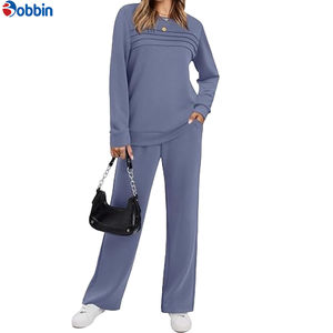 Nuevo Conjunto Deportivo Informal Personalizado para Mujer, Color Sólido, Ropa de Calle Cómoda para Adultos, Ropa de Invierno, Transpirable, Superventas - Product Image 2