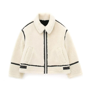 2025 New casual fur <b>jacket</b> everyday fuzzy fleece coat <b>warm</b> plush winter outerwear zip up thermal <b>jacket</b> - Product Image 1