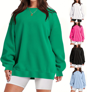 Sudadera informal de corte holgado para mujer, de manga larga, estilo oversize, para otoño e invierno, sudaderas con capucha y sudaderas para mujer - Product Image 6