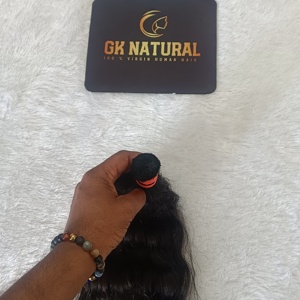 Extensions de cheveux humains en vrac de qualité supérieure, sans perte ni nœuds, pour tresses - Product Image 5