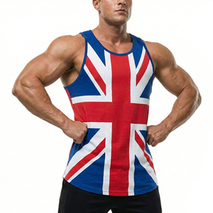 High Grade Men's Custom Print Tank Top Muscle Tee Custom Logo Sleeveless Breathable <b>Athletic</b> Fitness Sportwear Bulk Tank Tops - Product Image 1