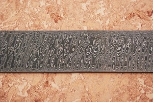 Lame de couteau droite en acier Damas, vierge, de type Biller Bar, pour fabrication artisanale - Personnalisable ODM/OEM, qualité industrielle DIY, 3mm, 10 pouces - Product Image 6