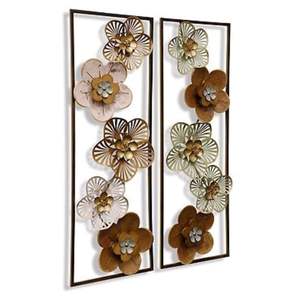 Décoration murale pour la maison, Art mural en métal, Décoration murale florale en fer, Articles de décoration en métal, Luxe léger doré - Product Image 6