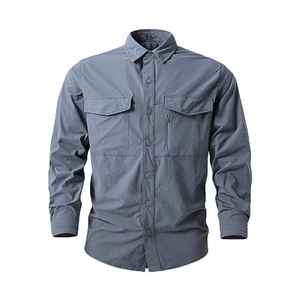 Nouveauté : Chemises de pêche pour hommes en spandex/polyester, uniques, tendance, imperméables, UPF 50, imprimées sur mesure, antibactériennes - Product Image 4