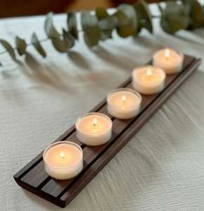 Premium Wooden Candle Holder for <b>Tea</b> <b>Light</b> Candles - Product Image 2