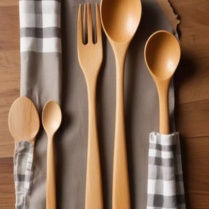 Cuchara de Sopa de Latón Estilo Japonés Art Deco Industrial para Boda, Tenedor Creativo para Frutas, Cuchara Pequeña de Fideos con Mango Largo - Product Image 1