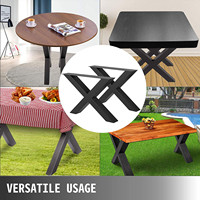 Pied de table araignée noir moderne en tube d'acier inoxydable OEM à hauteur réglable pour mobilier d'hôpital, extérieur, salle à manger, café, salon