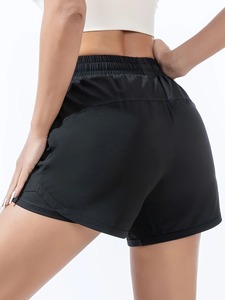 Shorts Deportivos 2 en 1 para Mujer, de Verano, con Cordón Ajustable, de Secado Rápido, Cintura Alta, Levanta Glúteos, para Correr, Entrenamiento, Yoga, Gimnasio - Product Image 4