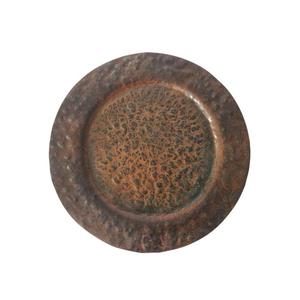 Assiette de service vintage en métal martelé, style campagnard, réutilisable, pour biscuits, prix abordable - Product Image 1