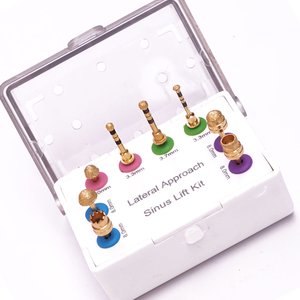Kit de Elevación de Senos de Abordaje Lateral de Gran Venta para Cirugía de Implantes Dentales con Herramientas de Control de Profundidad y Brocas de Paro - Product Image 2