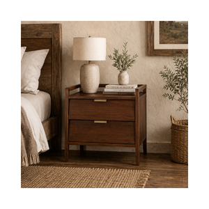 Meilleures ventes : Table de chevet en bois au design moderne, mobilier de chambre en bois, OEM/ODM, en chêne/pin/acacia massif, fabriqué au Vietnam - Product Image 1