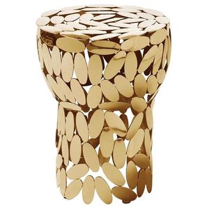 Elegante mesa auxiliar de metal que exuda un ambiente premium, un hermoso complemento para muebles de lujo. - Product Image 6
