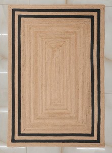 พรมปูพื้นทำมือสไตล์บ้านไร่ชนบทจากเส้นใยปอกระเจา ตกแต่งพื้นบ้านสไตล์โบฮีเมียน - Product Image 5