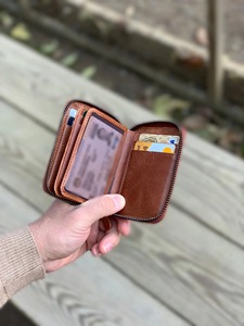 Wholesale Genuine Leather Tri Fold <b>Wallet</b> Custom Logo <b>Men</b> Real Cowhide Credit <b>Card</b> <b>Holder</b> Slim Pocket Purse LTW-0115 - Product Image 2