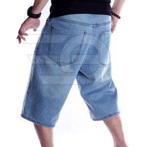 Men <b>Jeans</b> Jorts Regular Fit Casual Streetwear Summer <b>Soft</b> Breathable Straight Cut Outdoor Durable 100% Cotton Solid OEM Service - Product Image 5