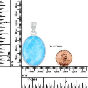 Pendentifs minimalistes vintage en larimar plaqué argent, faits à la main, en laiton, à prix abordable, pour elle, cadeau d'anniversaire, vente en gros - Product Image 3