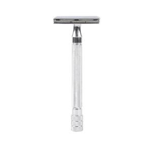 Maquinilla de Afeitar de Seguridad de Doble Hoja de Acero Inoxidable para Hombre, Kit de Afeitado de Alta Calidad No Desechable para Cara/Cuerpo - Product Image 1