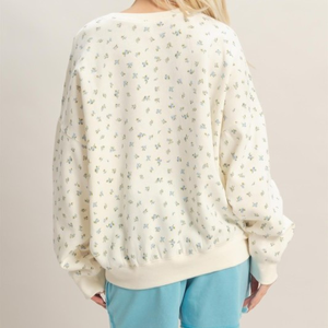 Sudadera de Manga Larga Extra Grande para Mujer con Logotipo Personalizado, Sudadera con Cuello Redondo y Estampado Floral, Fabricante de Sudaderas - Product Image 6