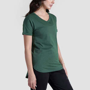 Camisetas Casuales Vintage de Manga Corta para Mujer, Corte Regular, Color Sólido, Material de Alta Calidad, Secado Rápido, Ecológicas - Product Image 2