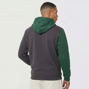 Sweat à capuche moderne bicolore en polaire, personnalisable avec contraste de couleurs, style décontracté streetwear - Product Image 6