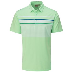 Chemise Homme Vert Clair à Manches Courtes, Motif Uni, Style Décontracté, Coupe Classique, Tissu Tricoté 100% Polyester, Séchage Rapide à l'Avant - Product Image 1