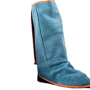 Welding <b>Work</b> Wear Feet Protection Welding Shoe Covers Machine Stitched Durable Construction Strap On Closure <b>Boots</b> Cover - Product Image 3