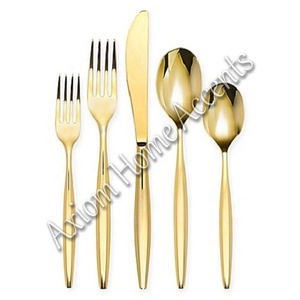 Juego de Cubiertos de Madera Marrón Contemporáneo, Cucharas y Tenedores Elegantes para Cenas Elegantes de Axiom Home Accents - Product Image 4