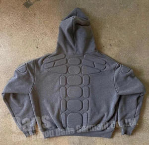 Sweat à capuche en molleton de coton premium avec strass, style streetwear pour l'hiver - Product Image 1