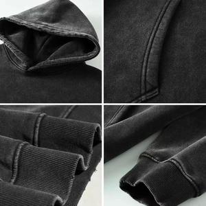 Sudaderas con Efecto Ácido para Hombre al por Mayor, Último Diseño, Estilo Vintage, Transpirables, 2026 - Product Image 6
