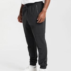 Pantalones Deportivos de Alta Calidad para Hombre, Corte Ajustado, Cintura Alta, para Entrenamiento Deportivo, Invierno, Casual, Moda, Suaves, Lisos, de Algodón Teñido - Product Image 6