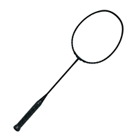 Raqueta de Bádminton Profesional con Cubierta de Carbono, Empuñadura de PU, Dureza Moderada, Ligera (85g)