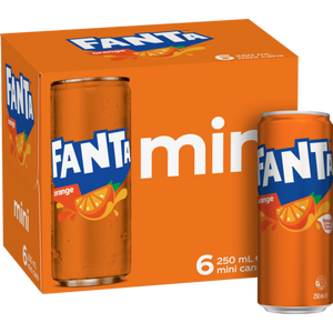 Paquete de 6 Latas de 250ml de Refresco Fanta Naranja Sin Azúcar, Bebida Carbonatada Baja en Calorías, Venta al por Mayor, Delicioso Sabor a Naranja - Product Image 3