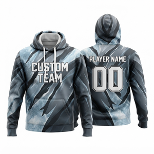Premium <b>Athletic</b> Sublimation Hoodie Custom Printed Polyester Hoodie for Men Women and Youth - Product Image 1