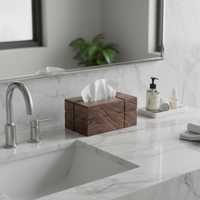 Boîte de rangement décorative pour serviettes en tissu, style bohème, écologique, durable, imperméable, de haute qualité