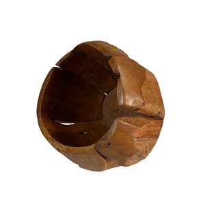 Plateau de table rustique en teck pour plantes/fleurs de mariage, décoration intérieure unique, accent décoratif chaleureux, artisanat pour hôtels et restaurants - Product Image 4