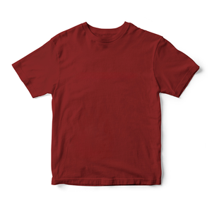 T-shirt décontracté marron à manches courtes et col rond pour homme, coupe classique, en jersey polyester/coton, couleur unie, devant uni, séchage rapide, respirant - Product Image 5