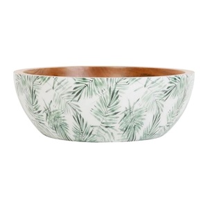 Cuencos Decorativos de Madera Hechos a Mano de Primera Calidad, Cuencos con Estampado Esmaltado para Sala de Estar, Encimera, Decoración del Hogar y Cocina - Product Image 2