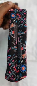 Sac cosmétique floral en toile avec fermeture éclair, directement de l'usine, étiquette privée, trousse de toilette légère, organiseur de voyage - Product Image 3