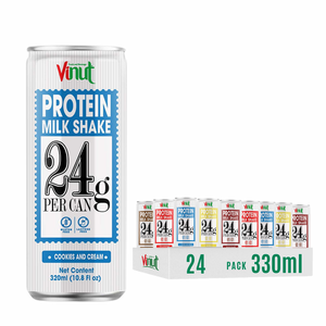 ขวดนมโปรตีน330มล. 11.1แบบกล่อง24ขวดปราศจากน้ำตาลฉลาก OEM OEM ผลิตตามสั่ง - Product Image 1