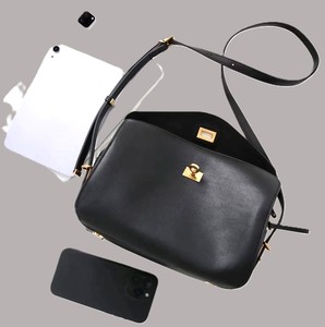 Royaa <b>Small</b> Classic Design Waterproof Genuine Leather Shoulder Bag Single Zipper Closure Elegant Structured Mini <b>Handbag</b> - Product Image 3