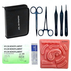Kit de suture pour étudiants en médecine, kit de pratique de suture chirurgicale, kit de formation en suture dentaire, instruments médicaux - Product Image 1