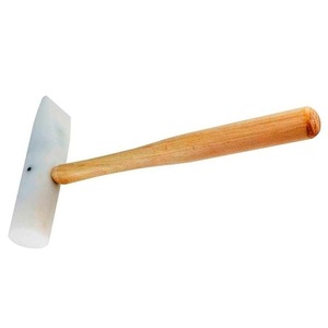 Marteau à tête plate et croisée en nylon Derlin, à double tête, avec manche en bois, pour le façonnage et le cintrage du métal et du fil - Product Image 1