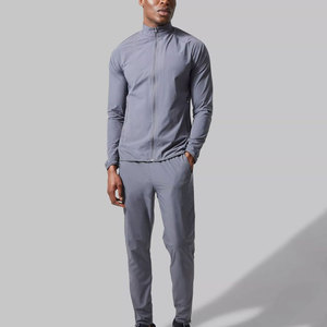 New Autumn Casual Long Sleeve Hoodies and Pockets Sweatpants Slim Fit 2 Pieces <b>Fleece</b> <b>Running</b> Jogging Zipper Tracksuits For men - Product Image 1