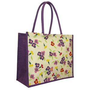 2025 New Arrivals Eco-friendly Jute Tote <b>Bags</b> with Green Cotton <b>Rope</b> Handle Full Gusset Blank Design Zipper Closure Storage Use - Product Image 1
